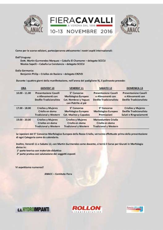 fiera cavalli programme 2